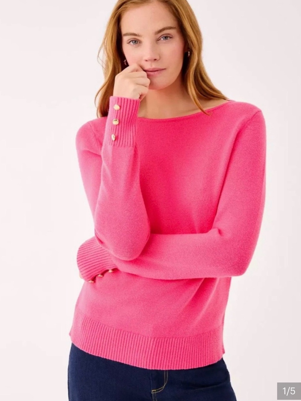 Lilly Pulitzer Lola Sweater Sun Shell Pink Size Large